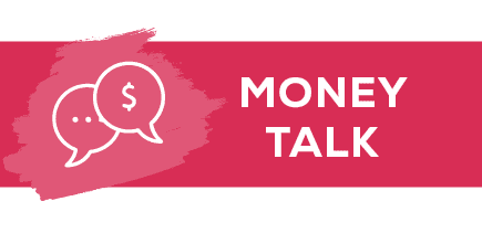 text that reads "money talk"