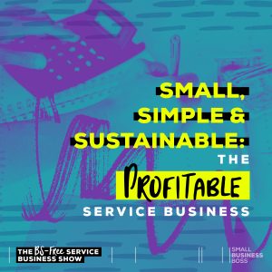 text that reads "the profitable service business model"
