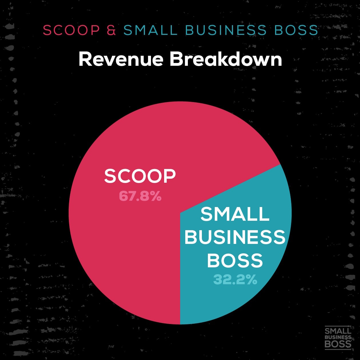 image of the revenue breakdown pie chart