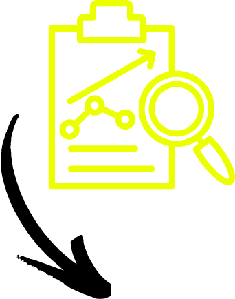yellow outline of a clipboard