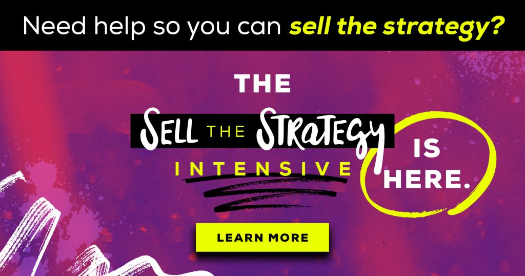 sell the strategy