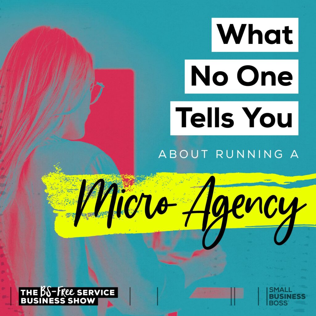 Text that reads "What No One Tells You About Running a Micro Agency"