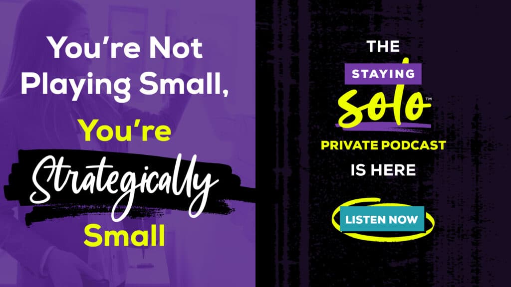 staying solo private podcast opt-in