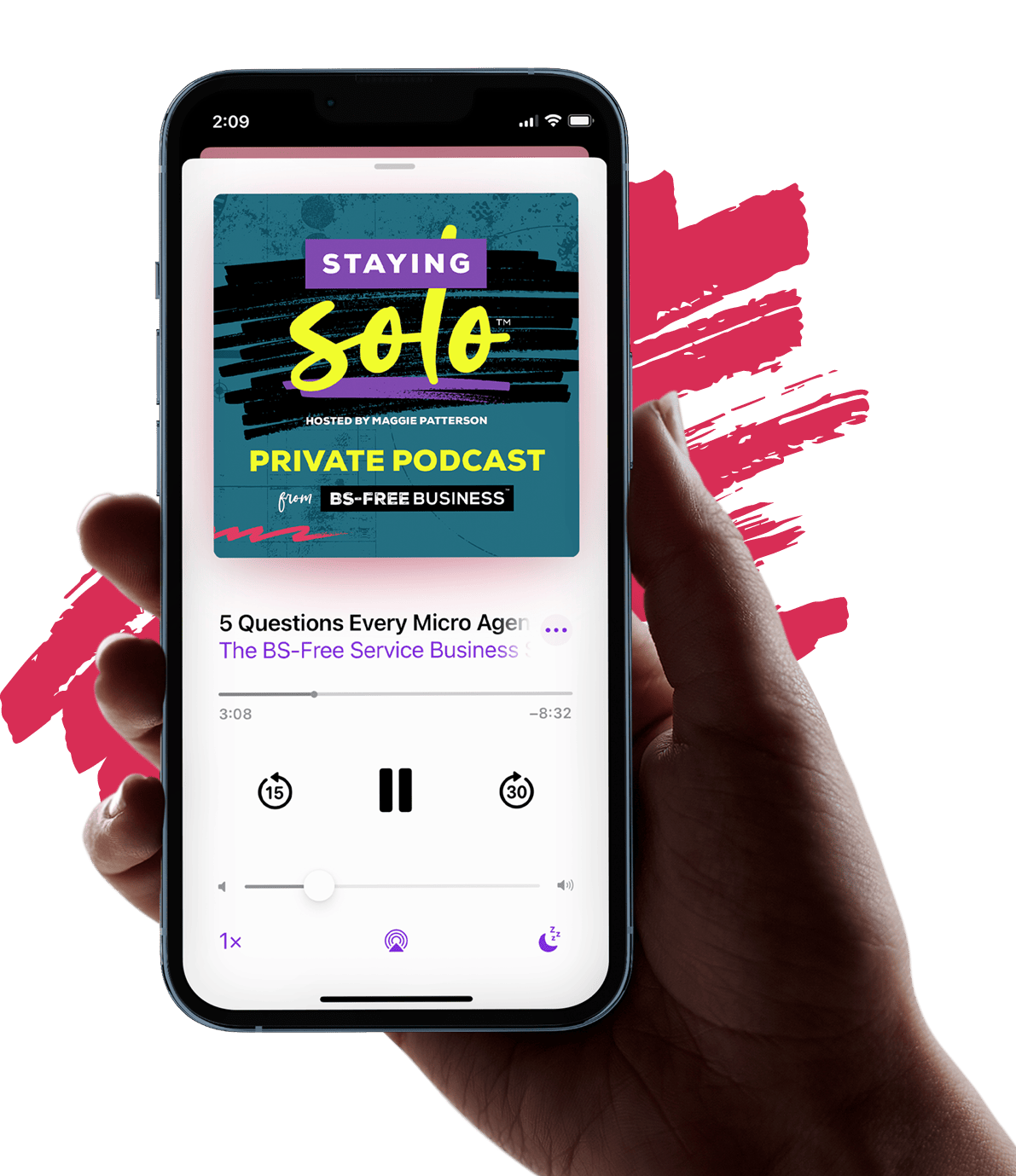 Staying Solo Private Podcast Mockup 2