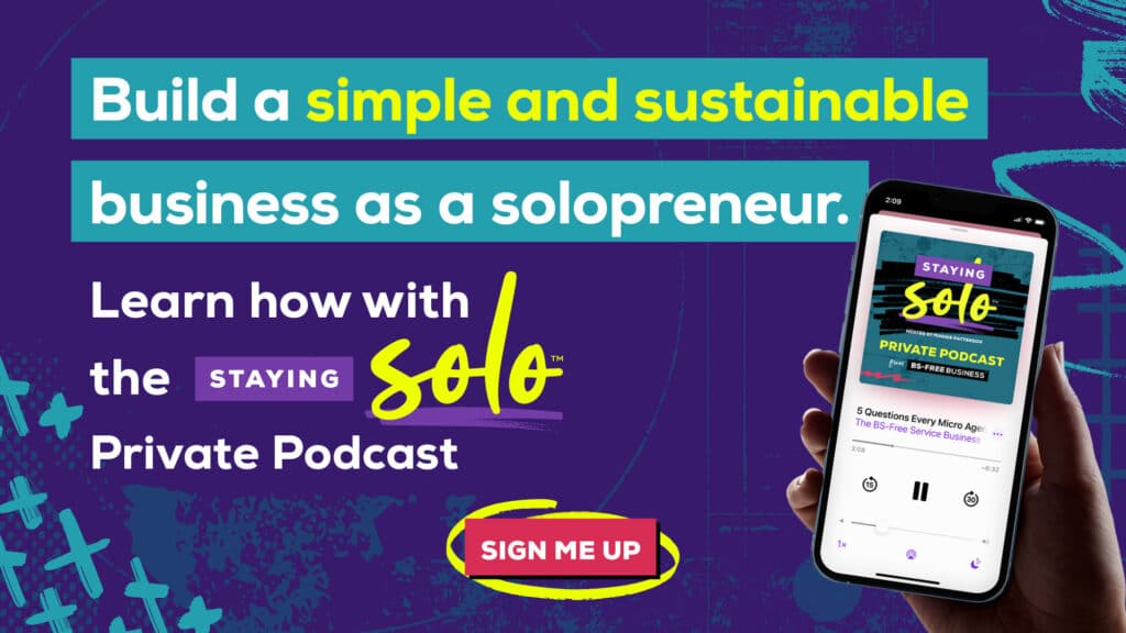 Staying Solo Squad Private Podcast Sign Up
